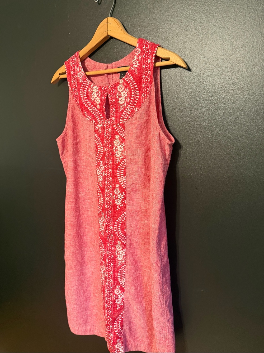 Patagonia Island Hemp Shift Dress in Red